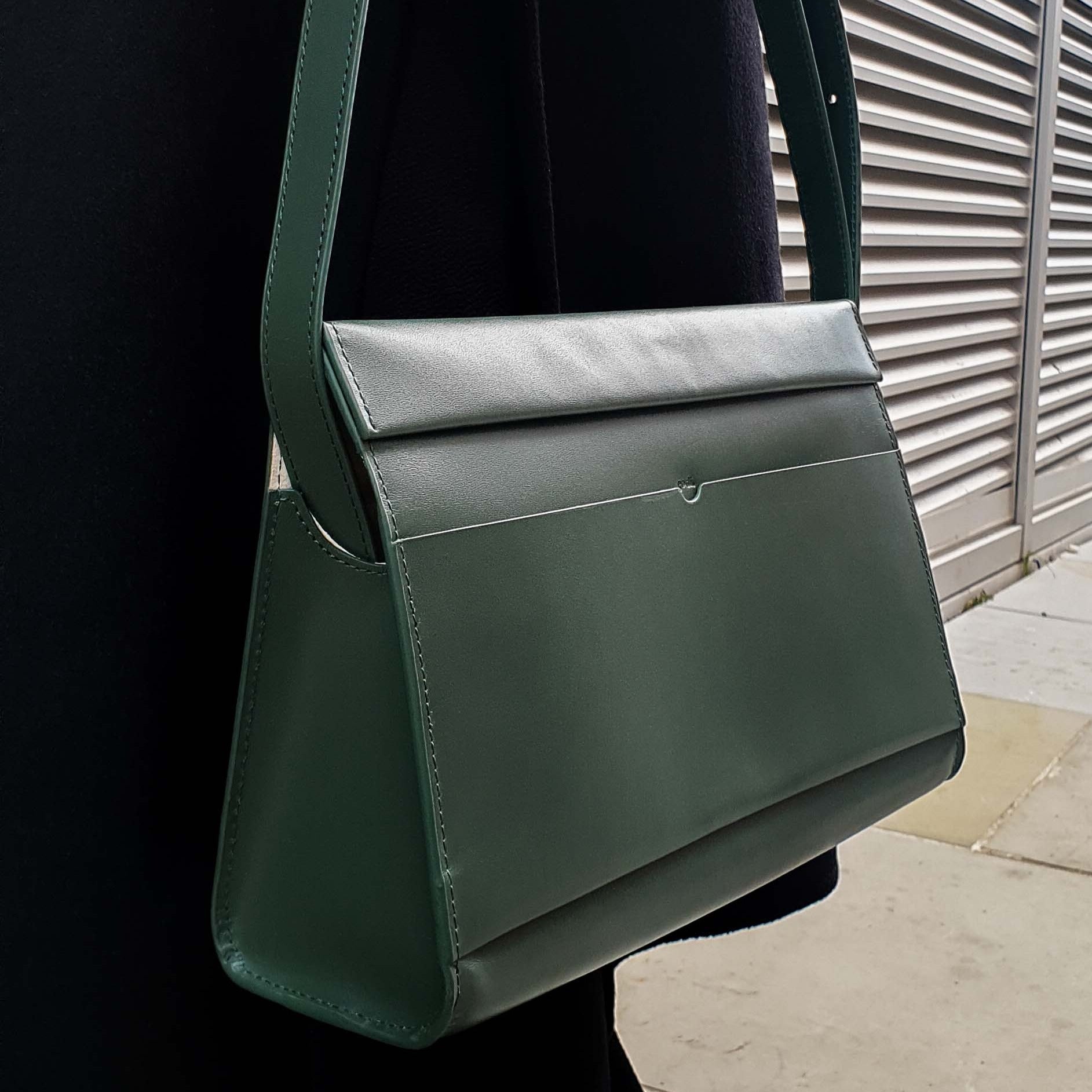 Adjustable Shoulder Bag in Sea Green