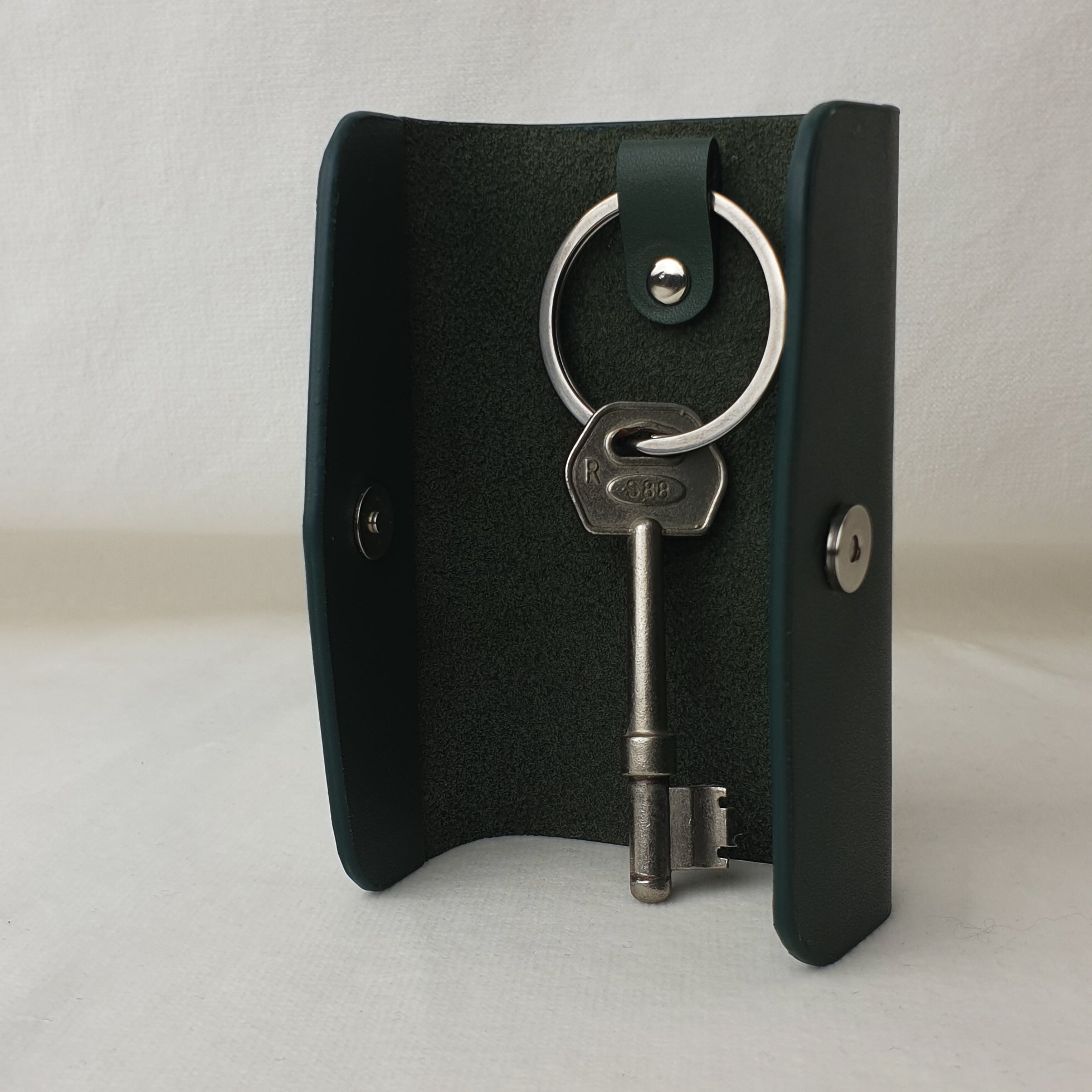 Key Case in Forest Green