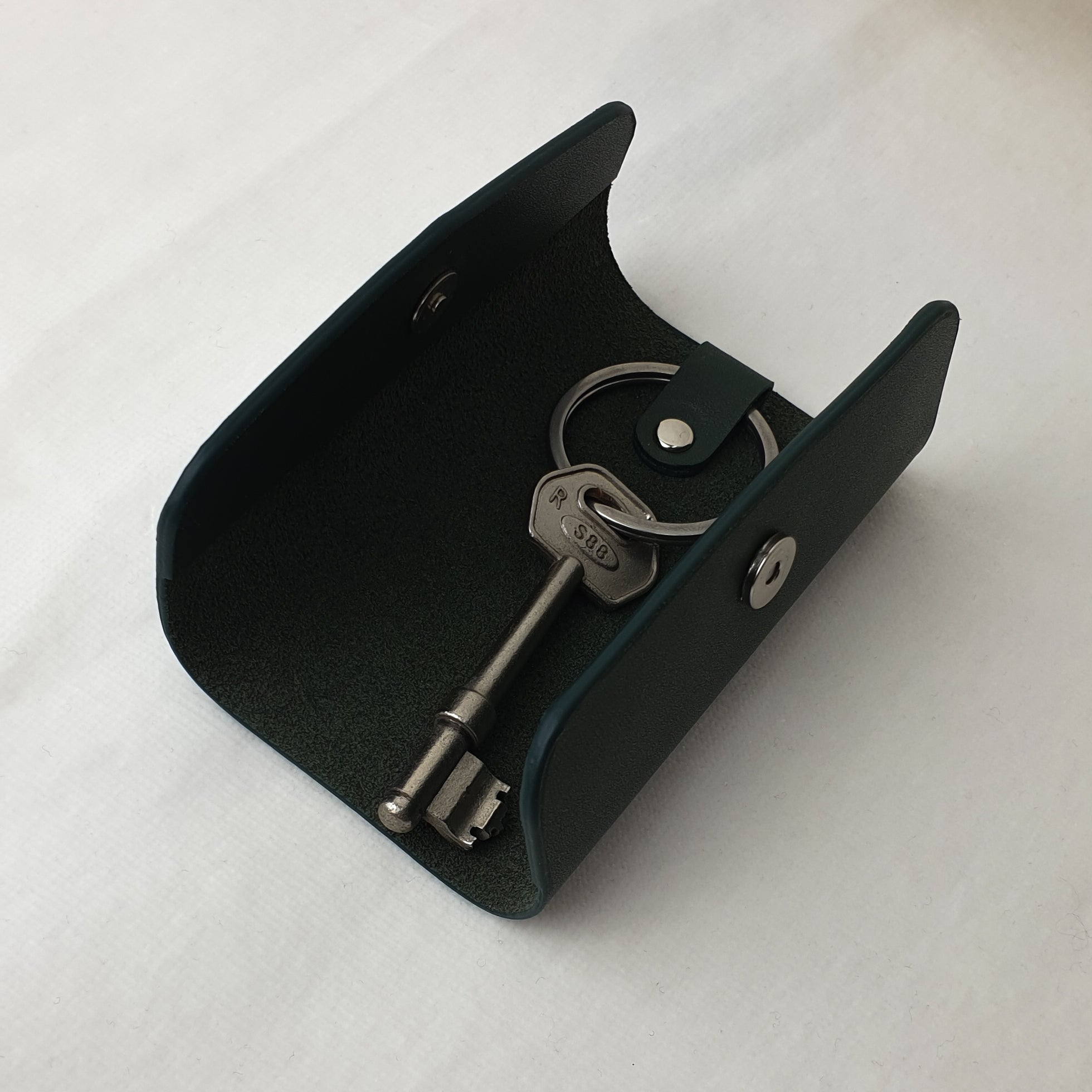 Key Case in Forest Green