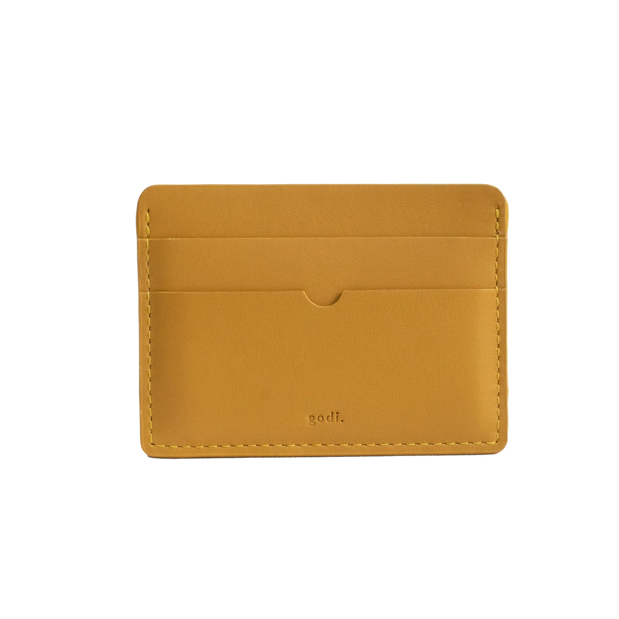 Card Case in Amber Yellow