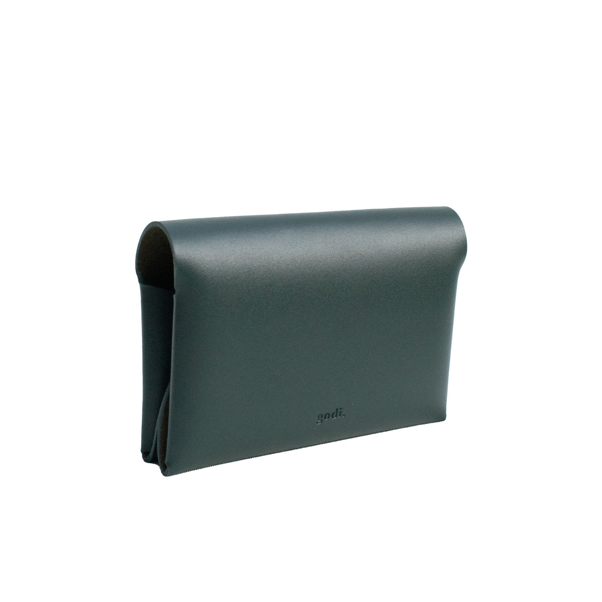 Business Card Holder in Dark Green