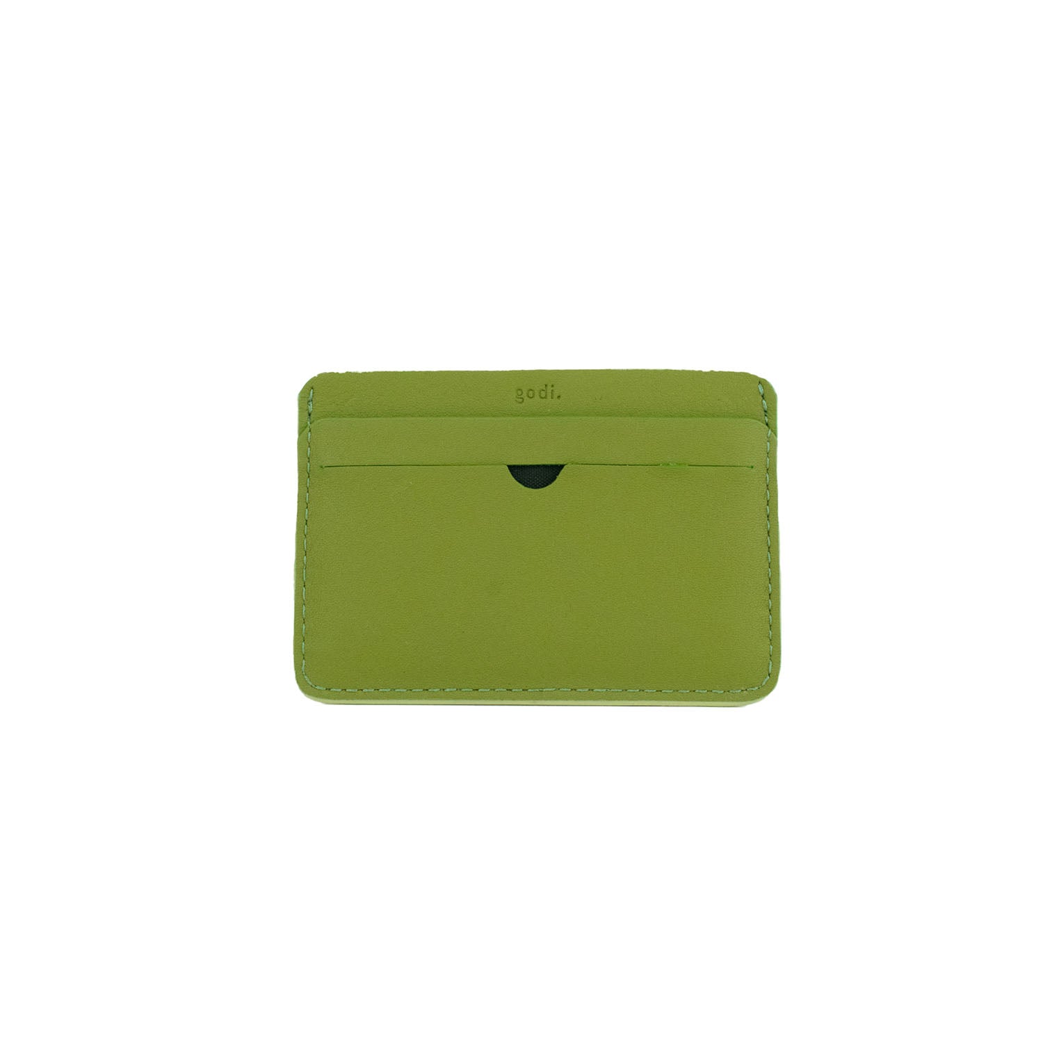 Slim Cardholder in Nude Pink and Sea Green