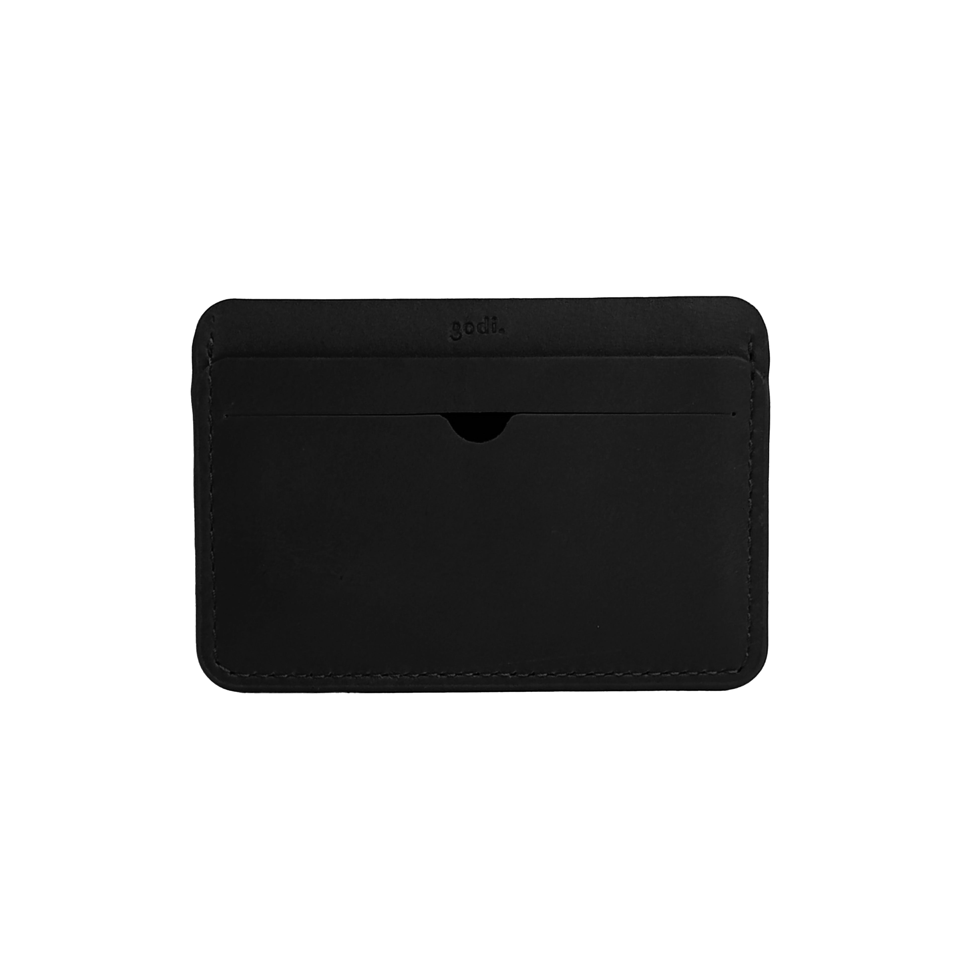 Slim Card Holder in Rust Brown