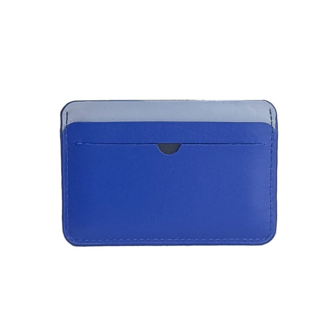 Slim Cardholder in Cobalt Blue and Ice Blue