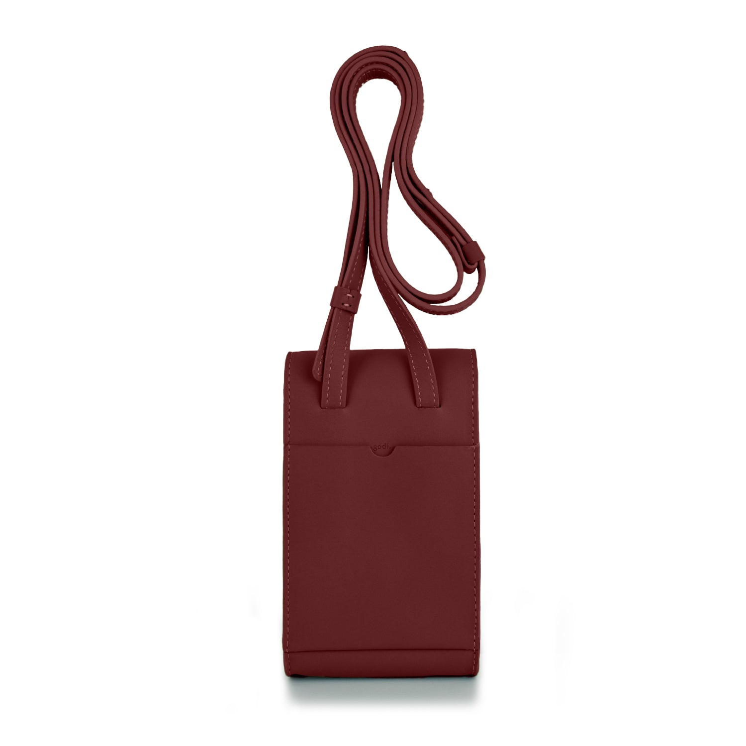 Adjustable Phone Bag in Oxblood