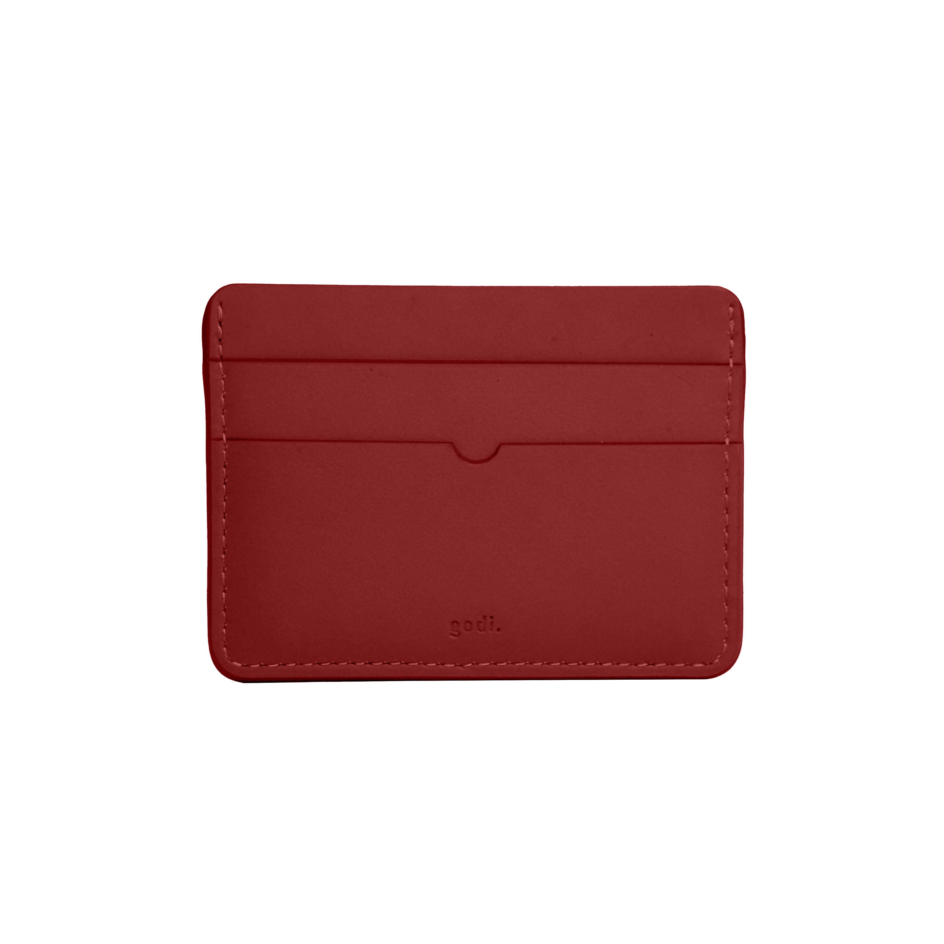 Card Case in Brick Red