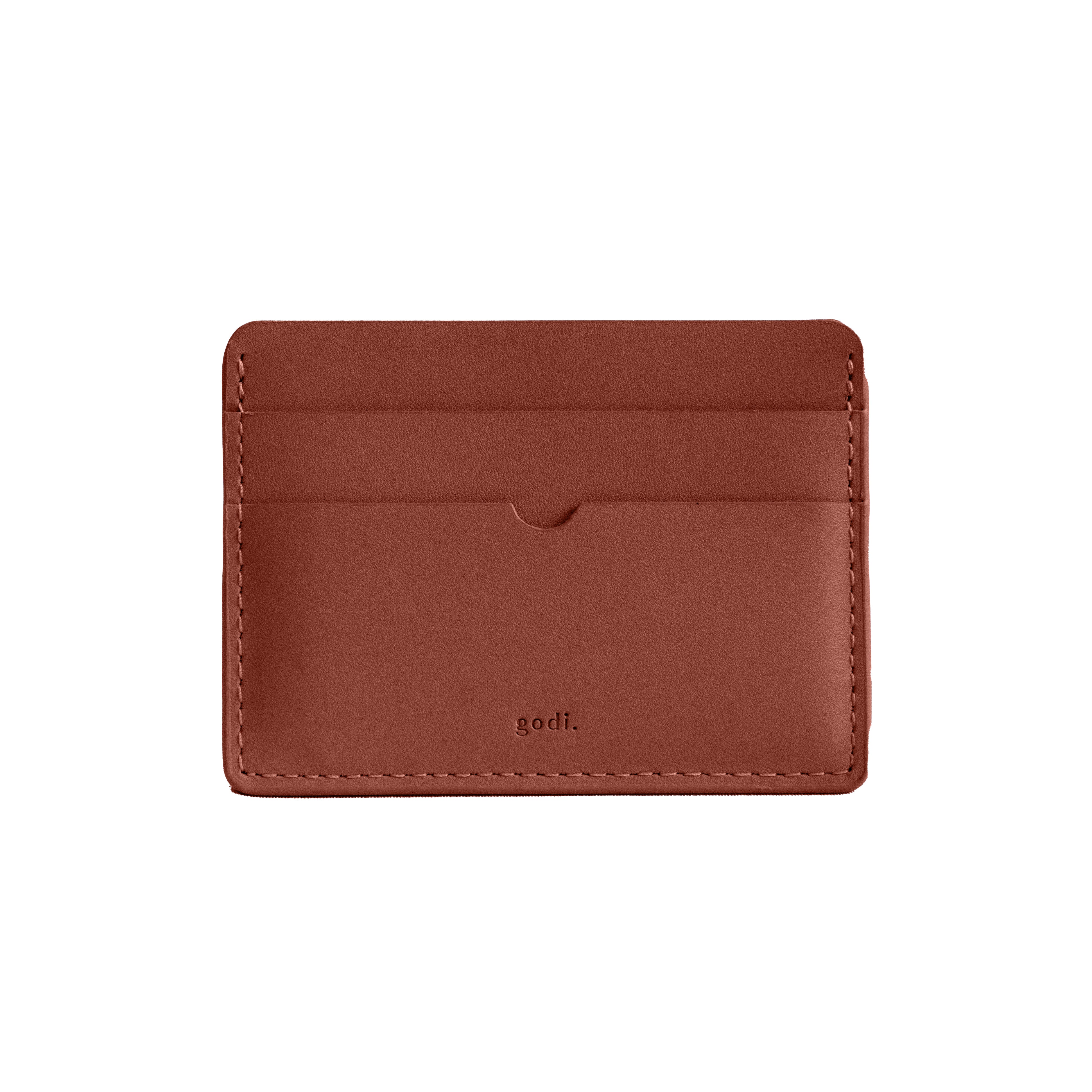 Card Case in Rust Brown