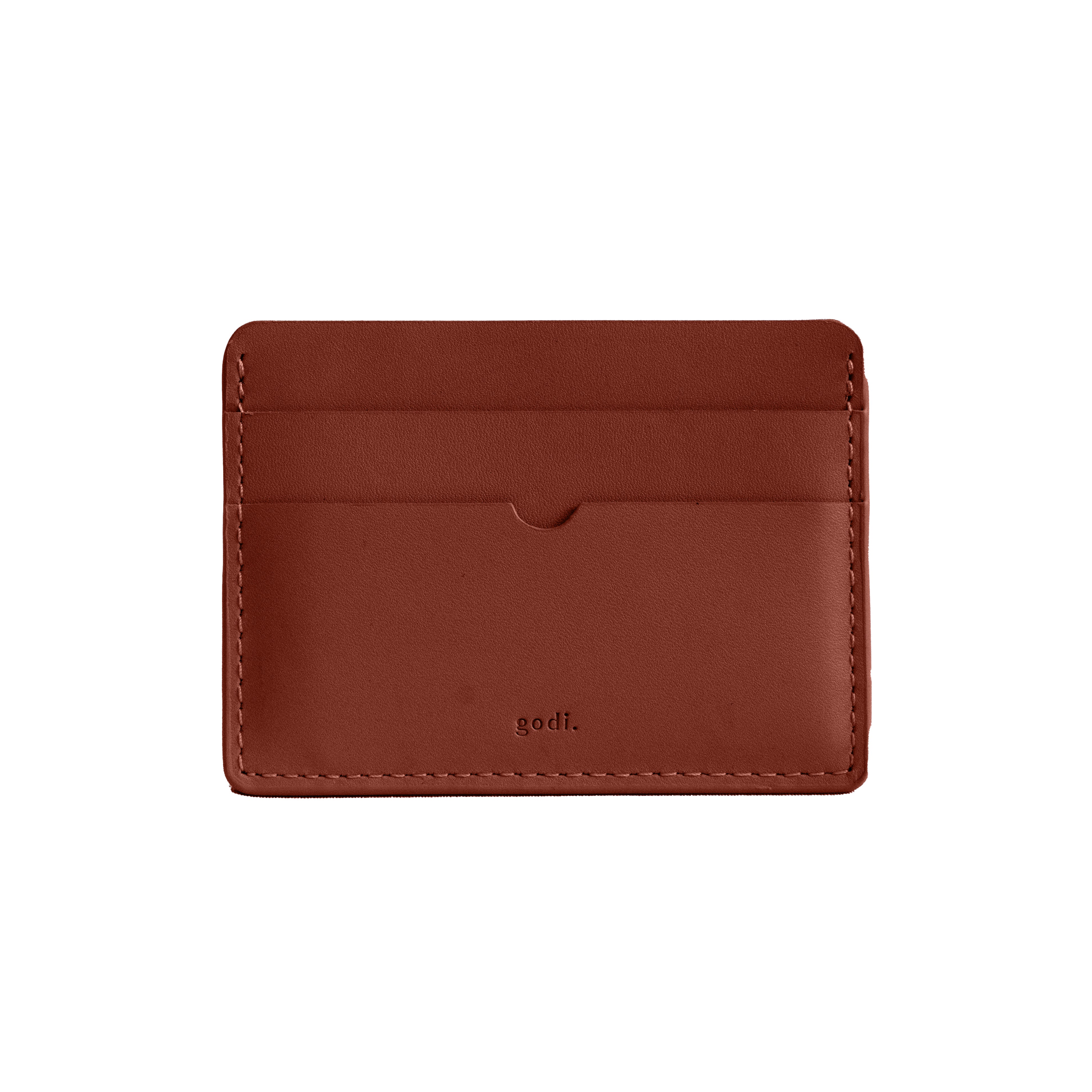 Card Case in Rust Brown