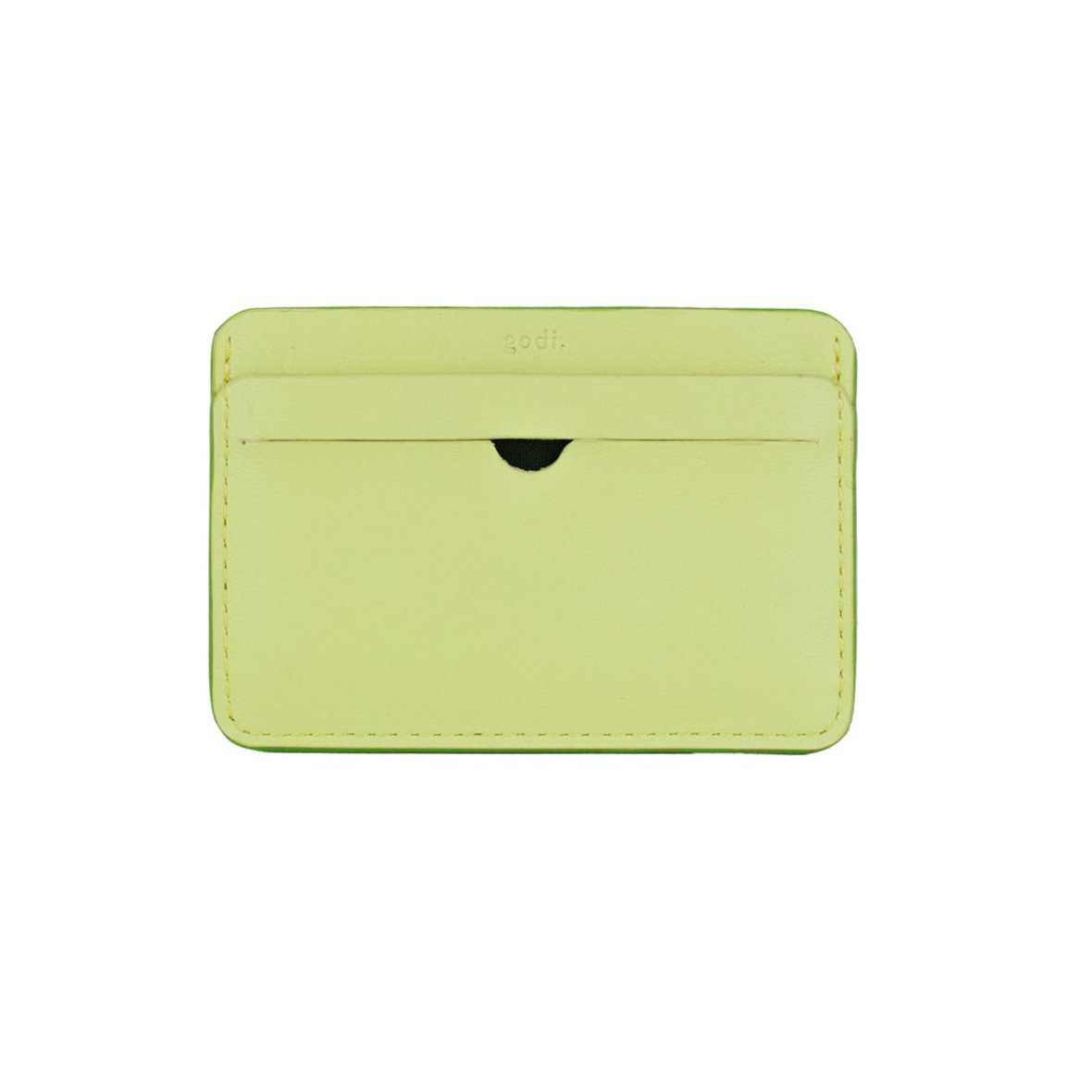 Slim Card Holder in Lime Butter