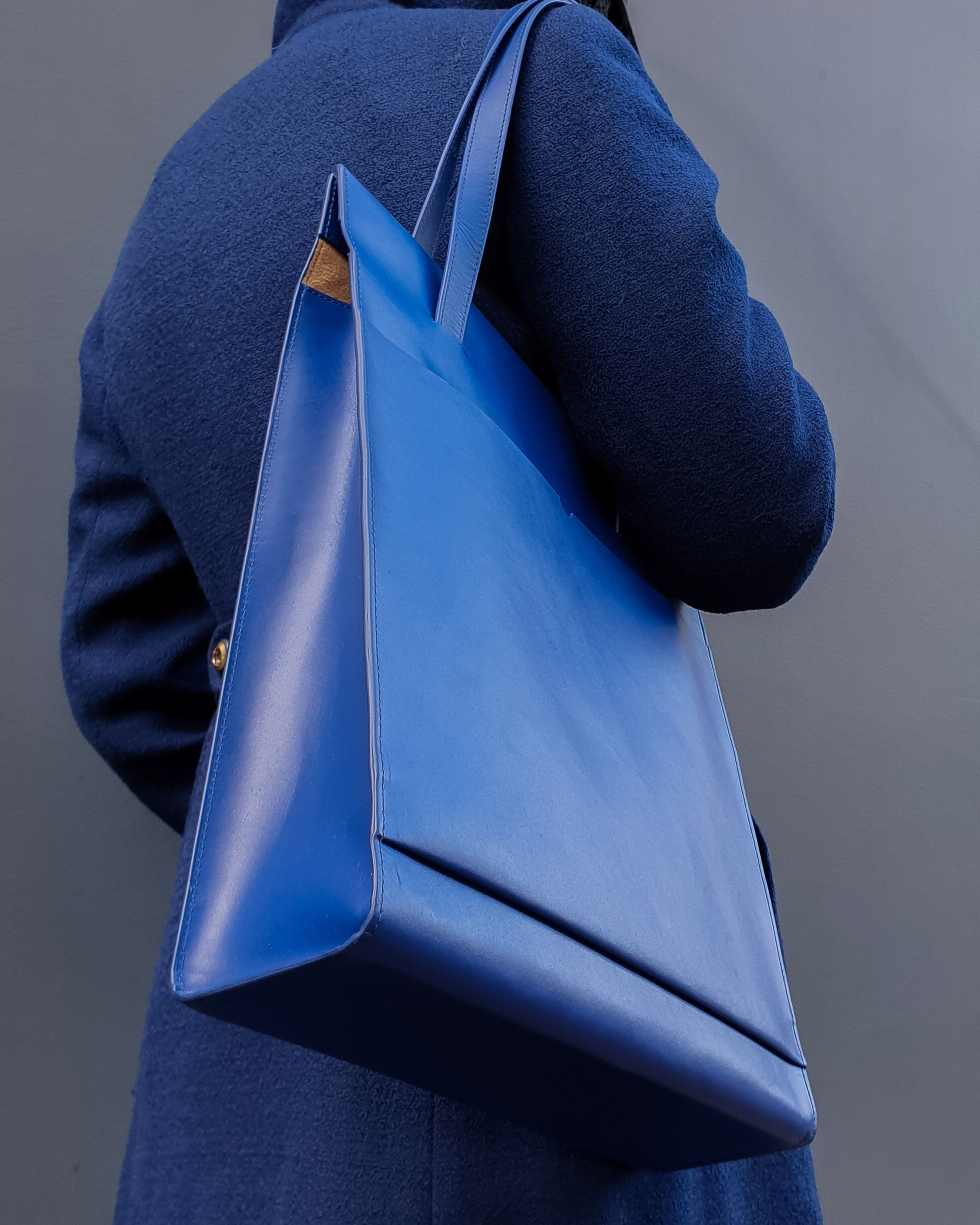 Adjustable Tote Bag in Cobalt Blue