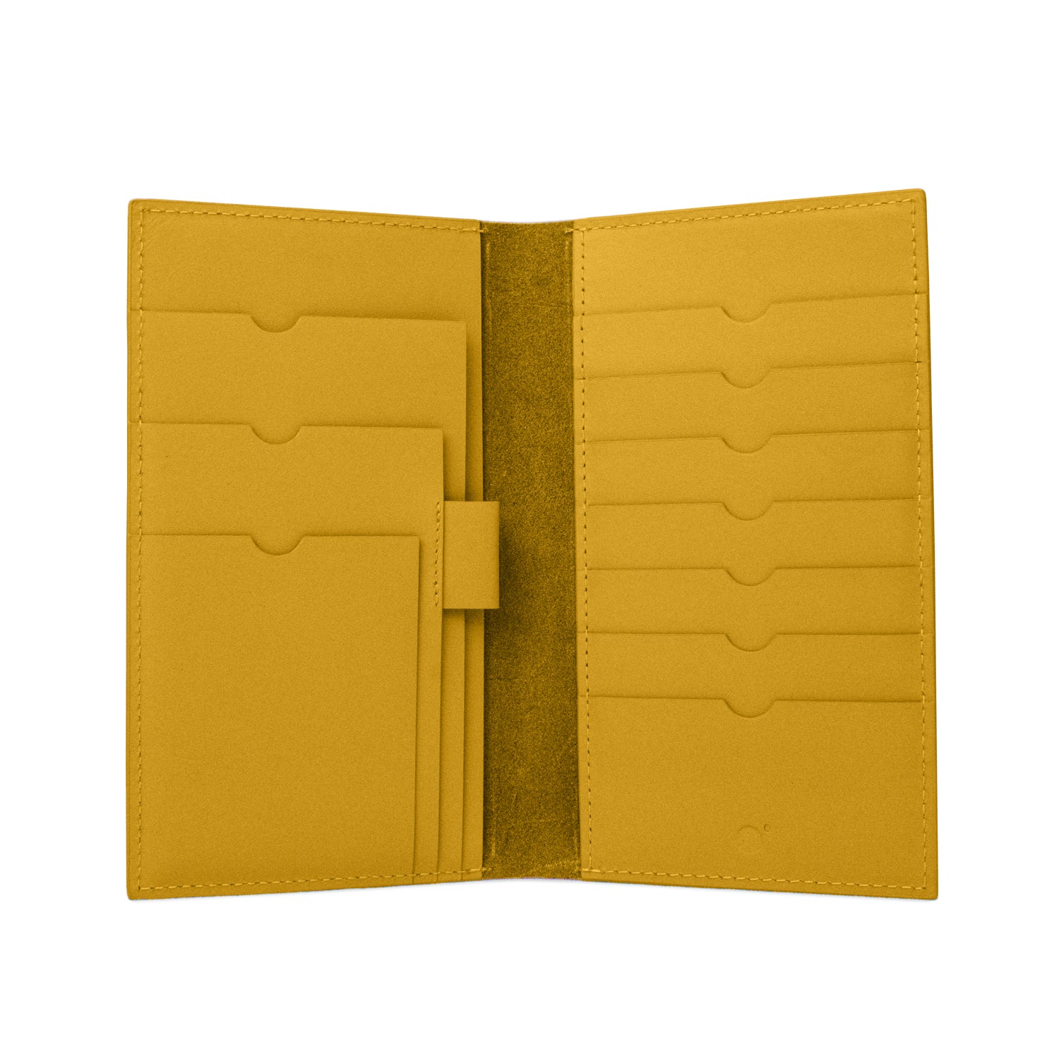 Travel Wallet in Amber Yellow