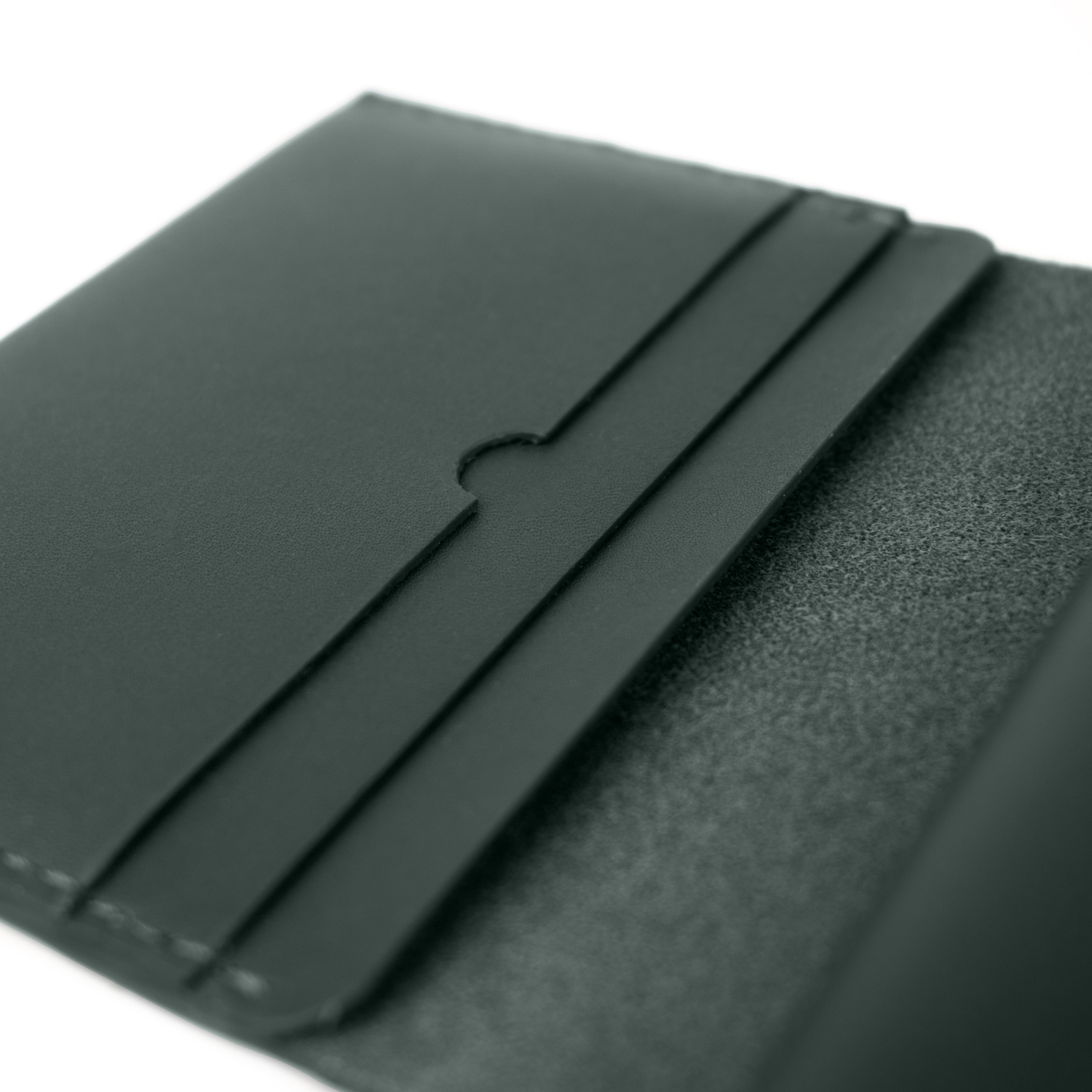 Coin & Card Wallet in Forest Green