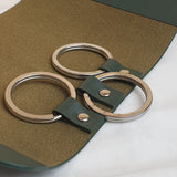 Large Key Case in Dark Green