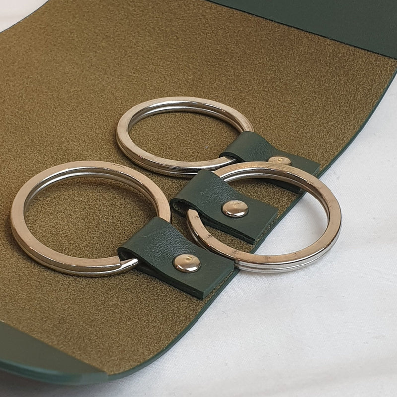 Large Key Case in Dark Green