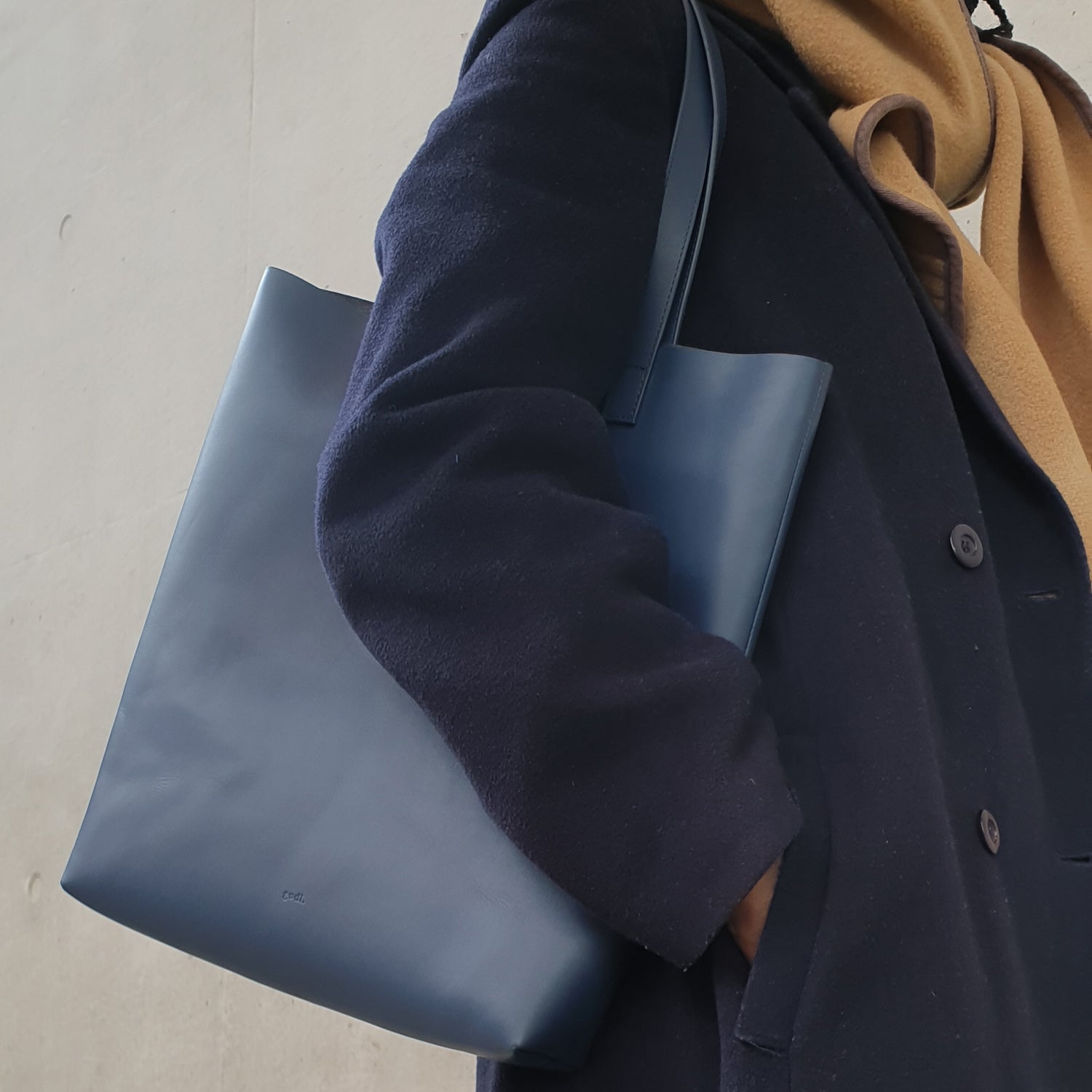 Everyday Tote Bag in Navy Blue