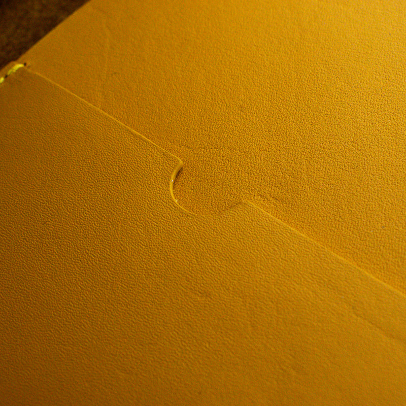 Passport Cover in Amber Yellow