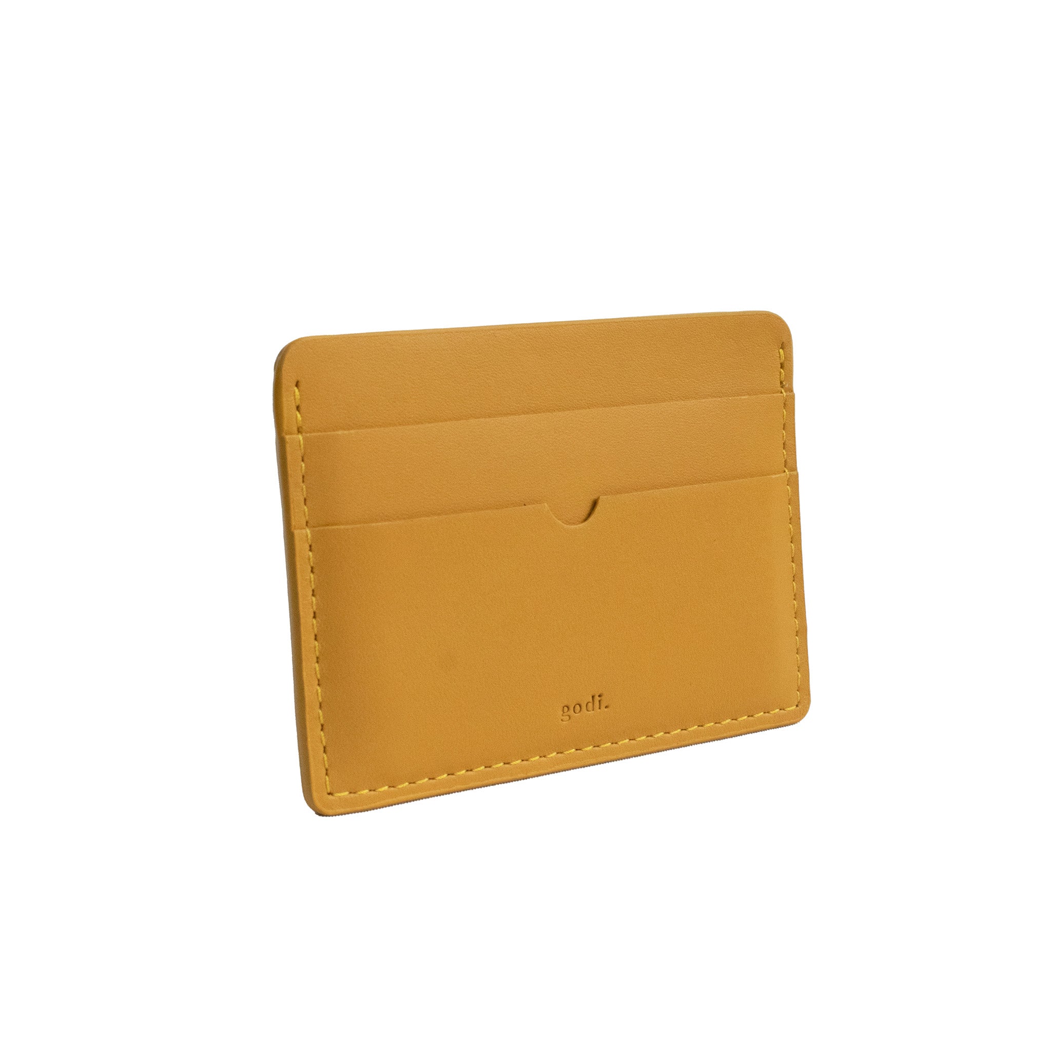 Card Case in Amber Yellow