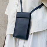 Adjustable Phone Bag in Navy Blue