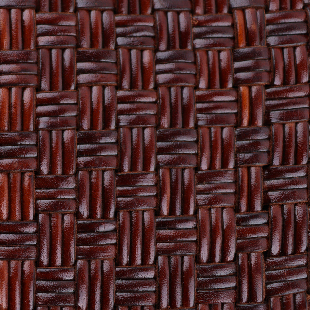 Buna Basket Weave Leather Tote Bag