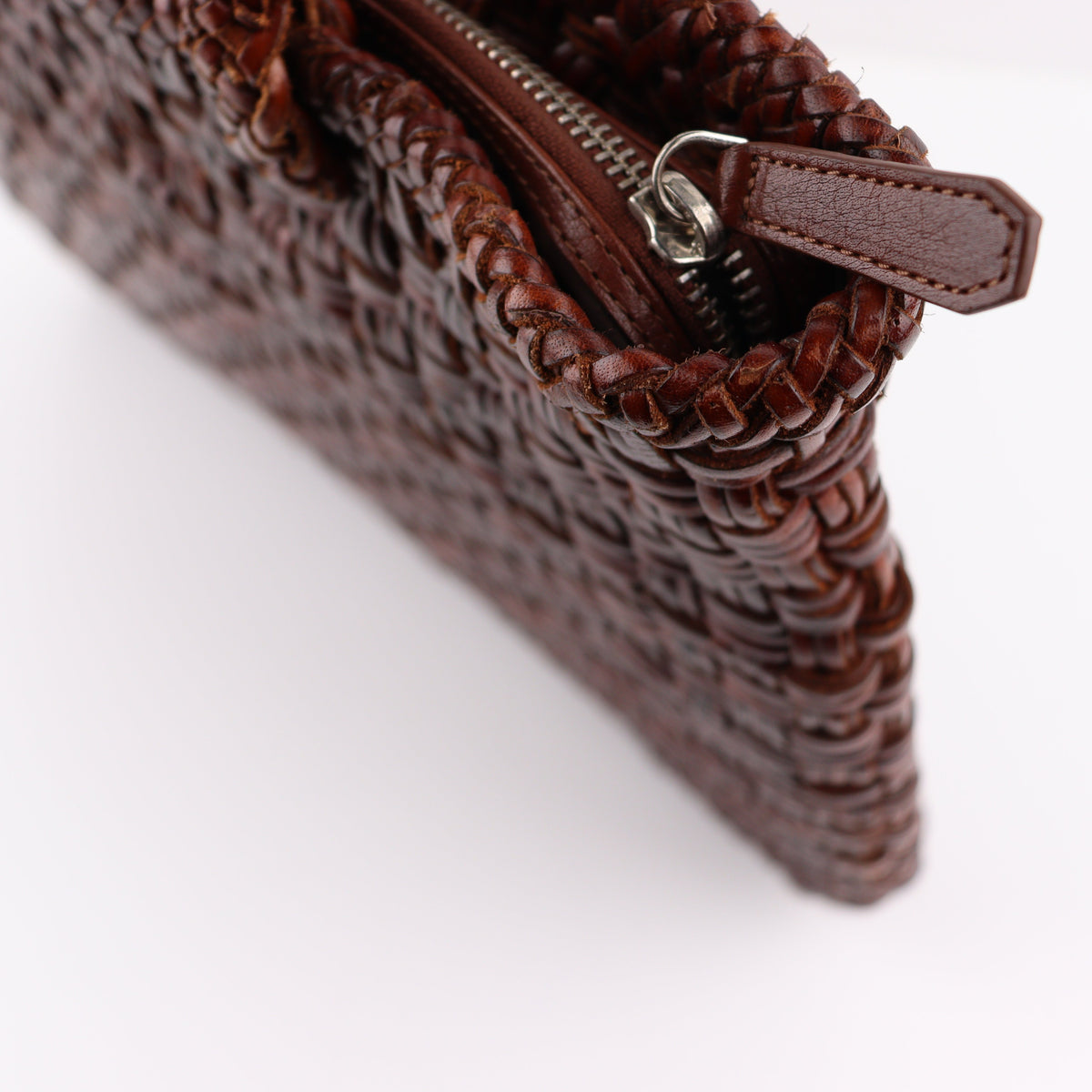 Buna Basket Weave Leather Tote Bag