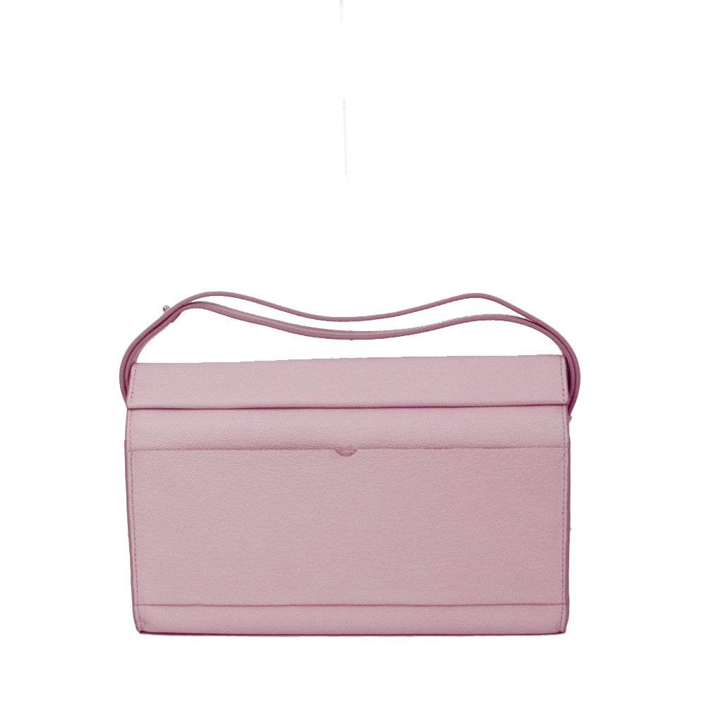 Adjustable Shoulder Bag (Pebble Texture) in Candy Pink