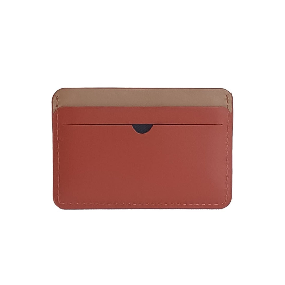 Slim Cardholder in Rust Brown and Sand