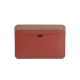 Cardholder in Rust Brown and Sand