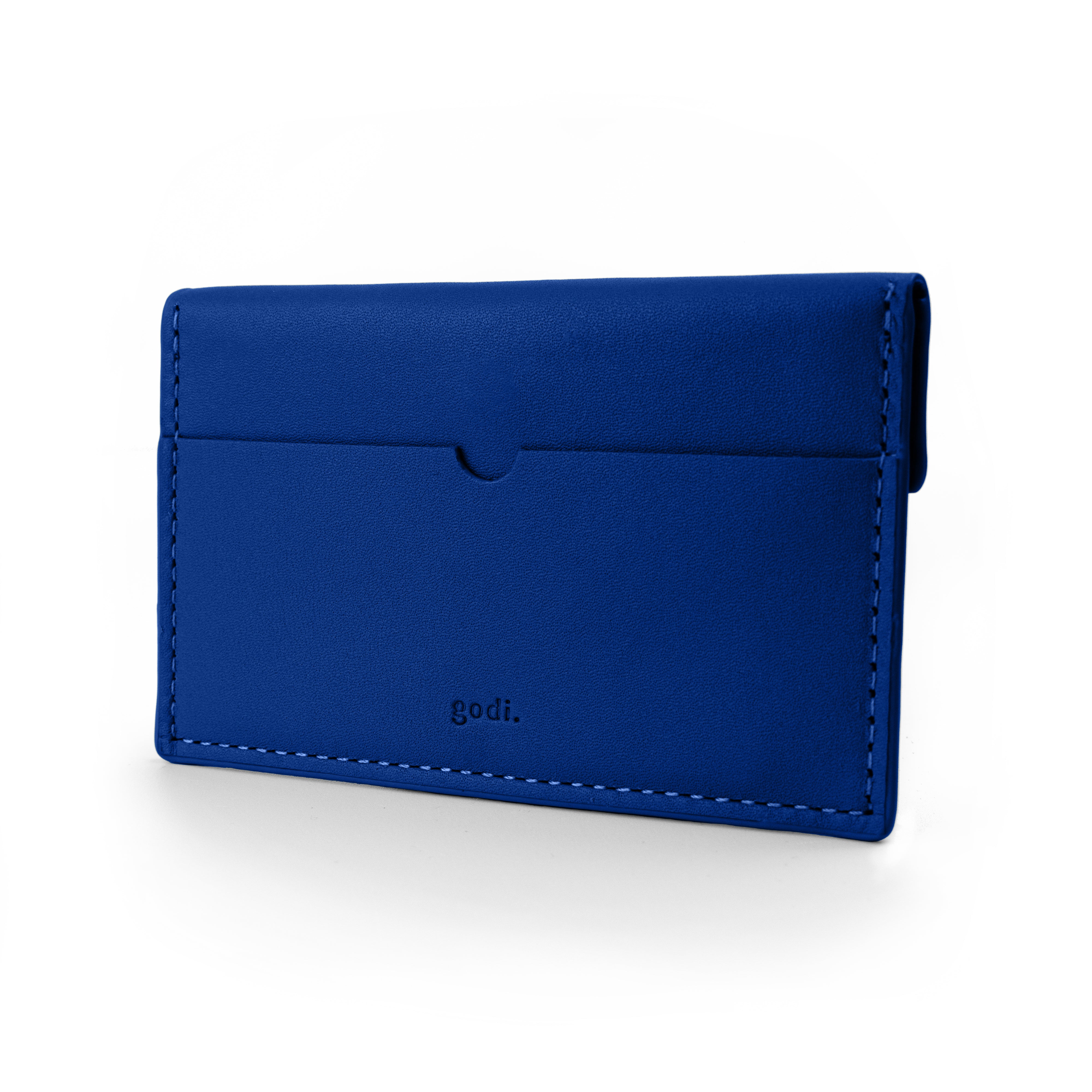 Compact Coin & Card Case in Cobalt Blue