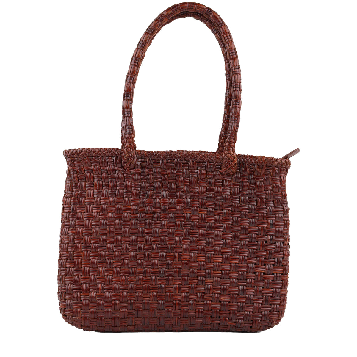 Buna Basket Weave Leather Tote Bag