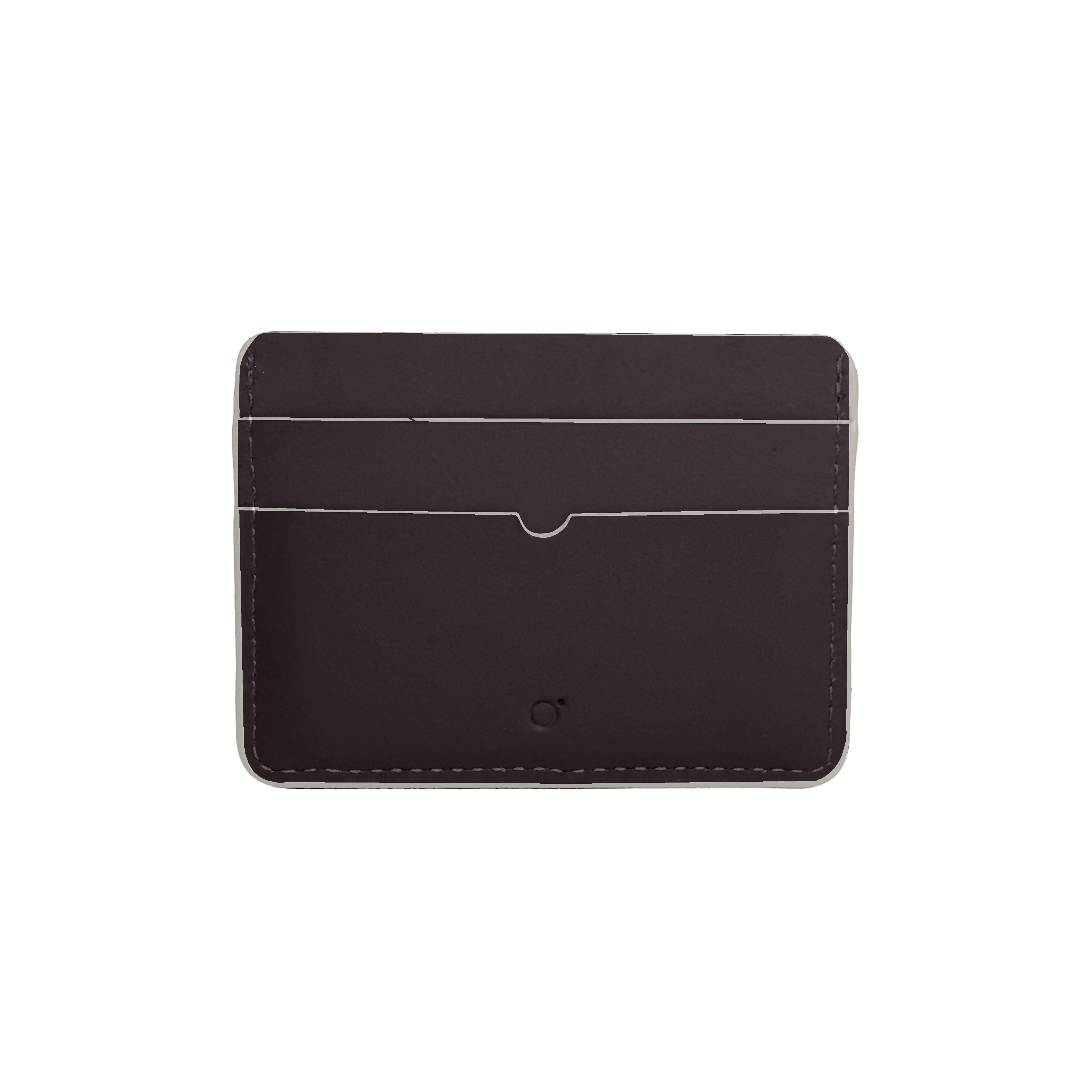 Card Case in Coffee & Ivory