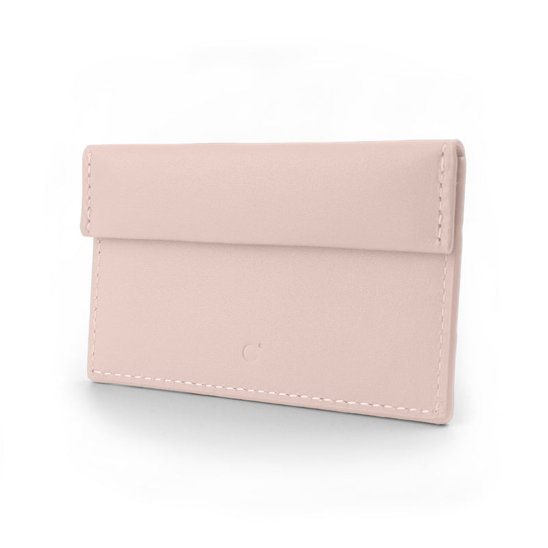 Compact Coin & Card Case in Nude Pink