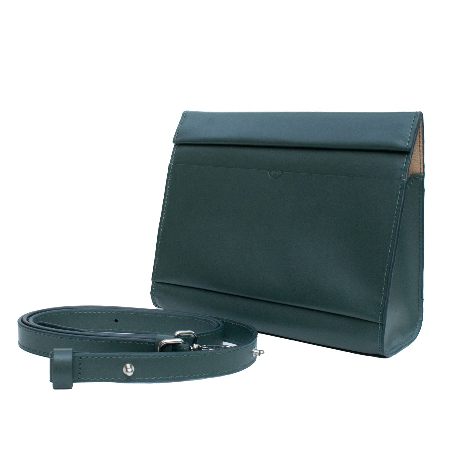 Mini Shoulder Bag in Dark Green
