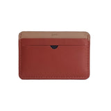 Cardholder in Rust Brown and Sand