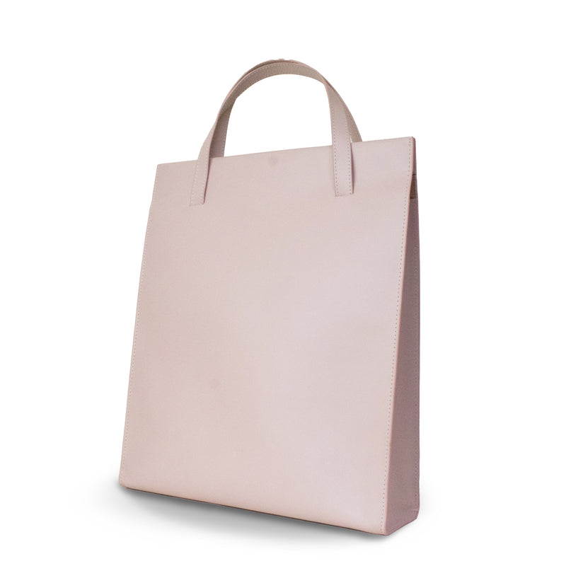 Adjustable Tote Bag in Nude Pink