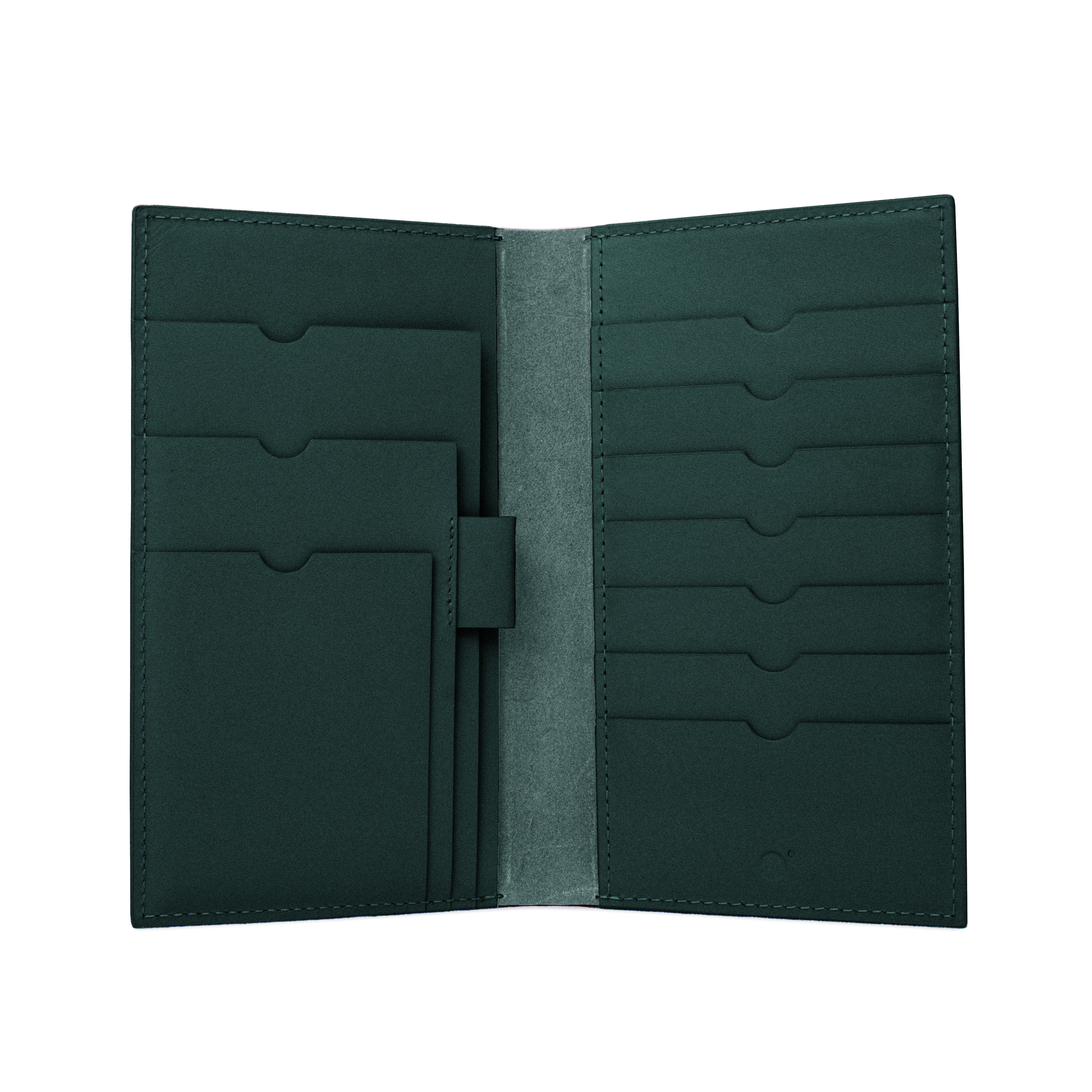 Travel Wallet in Dark Green