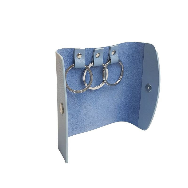 Large Key Case in Ice Blue