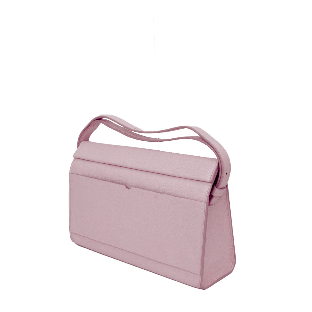 Adjustable Shoulder Bag (Pebble Texture) in Candy Pink