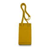 Adjustable Phone Bag in Amber Yellow