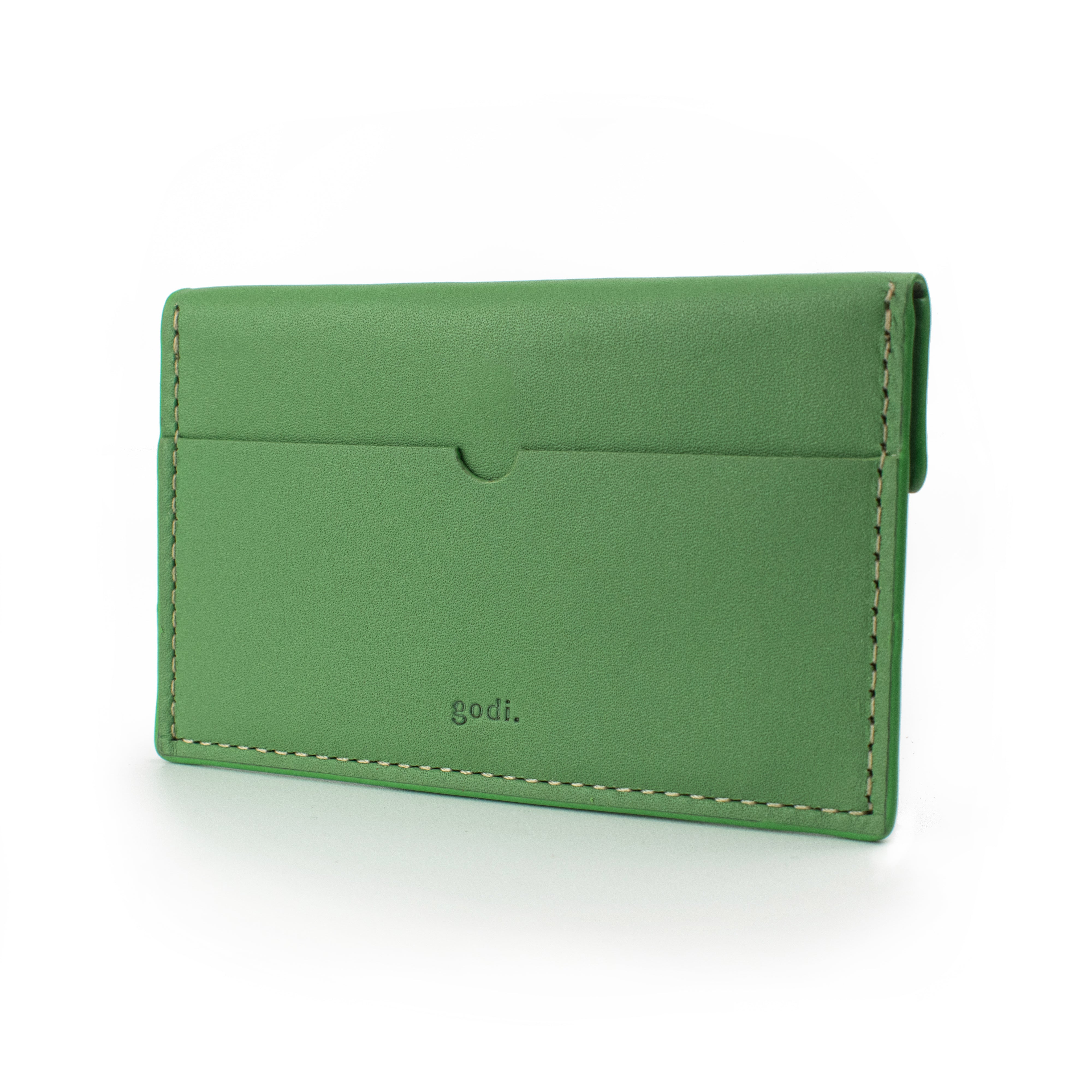 Compact Coin & Card Case in Sea Green