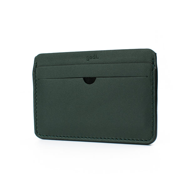 Card Holder in Dark Green