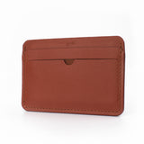 Card Holder in Rust Brown