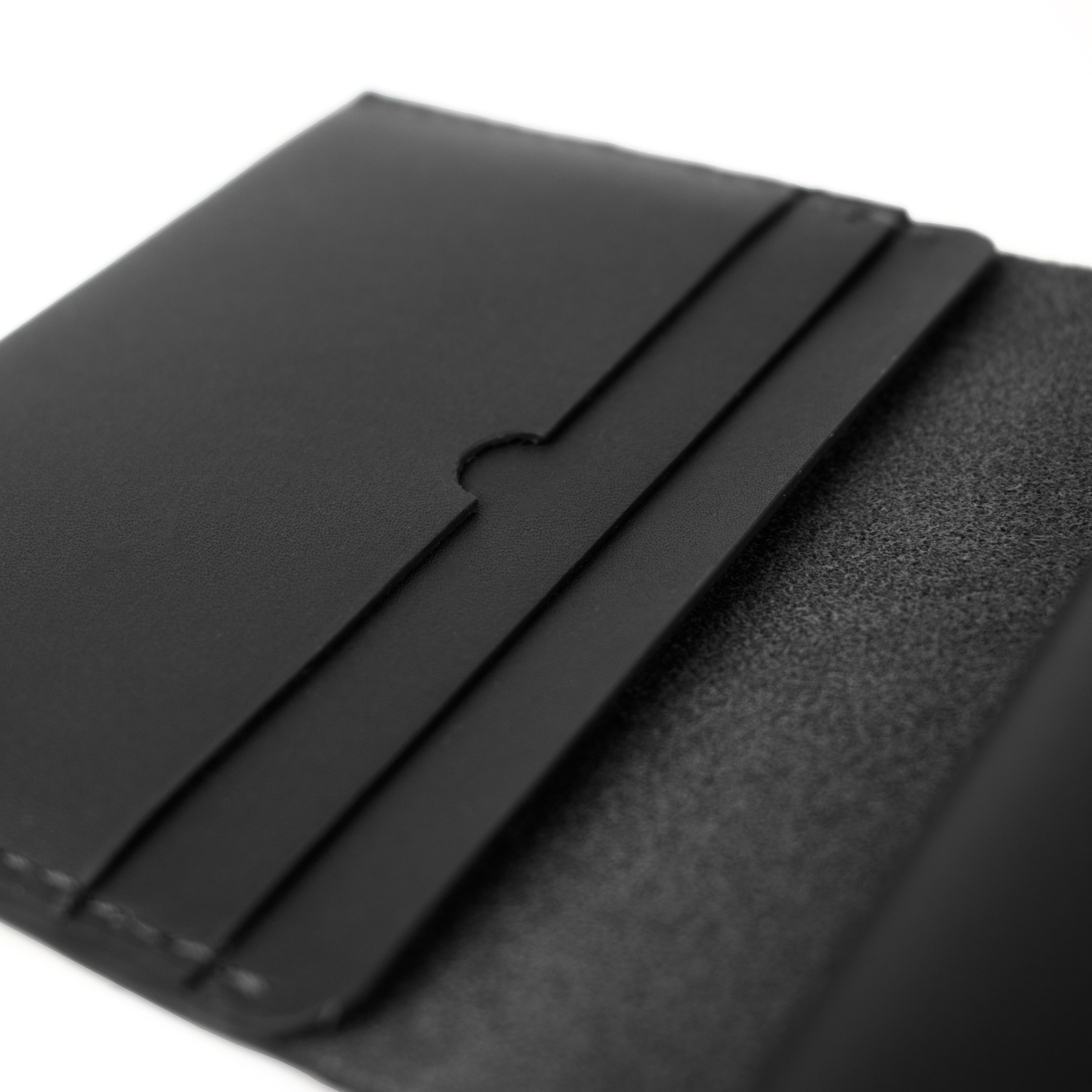 Coin & Card Wallet in Black