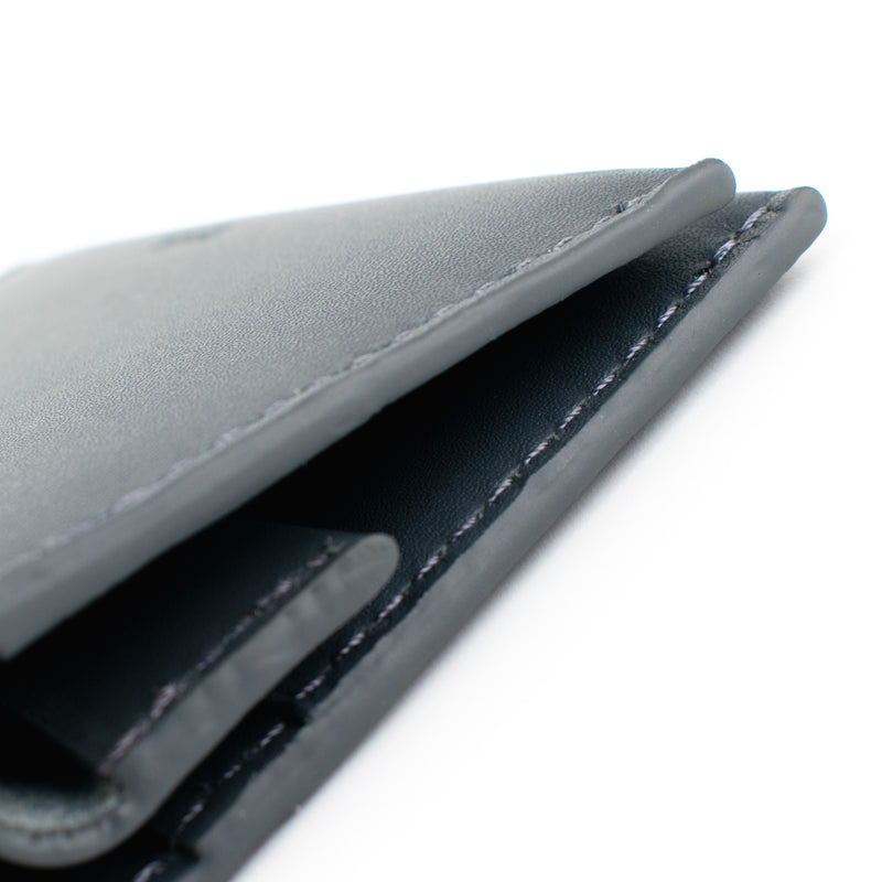 Coin & Card Wallet in Petrol Grey