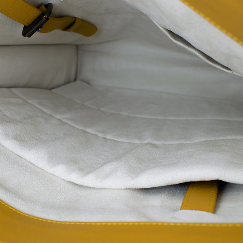 Adjustable Tote Bag in Amber Yellow