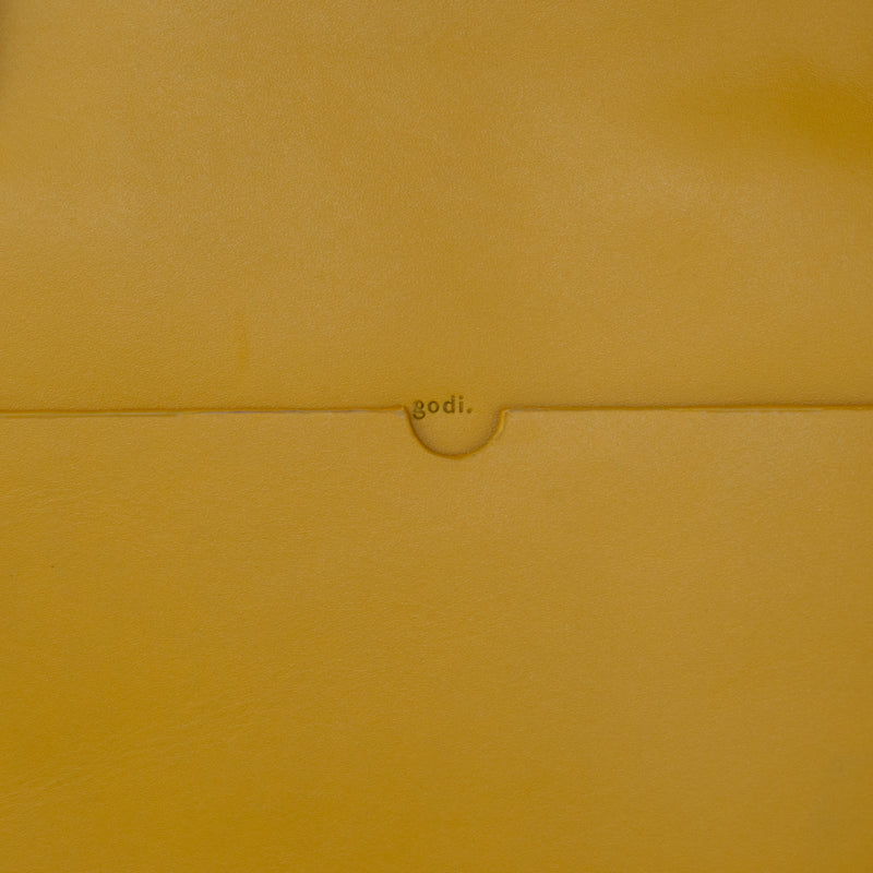 Adjustable Tote Bag in Amber Yellow