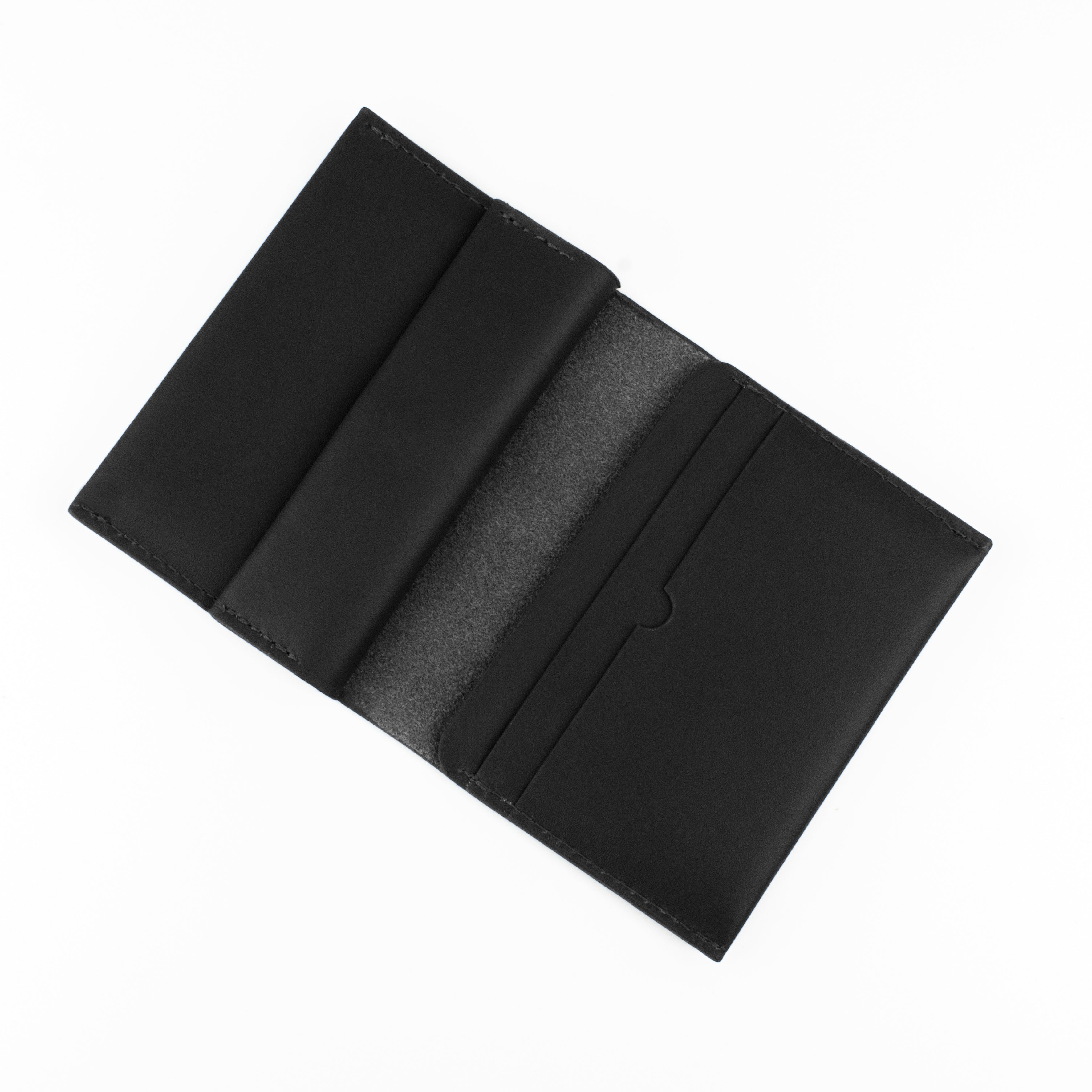 Coin & Card Wallet in Black