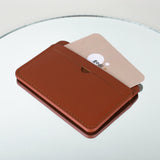 Card Holder in Rust Brown