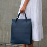 Adjustable Tote Bag in Navy Blue