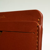Card Holder in Rust Brown