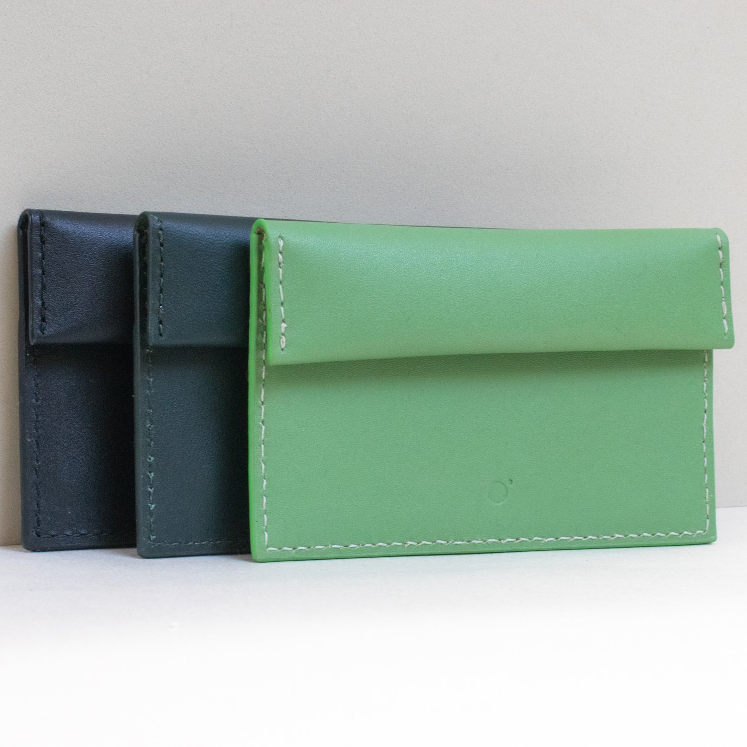 Compact Coin & Card Case in Sea Green